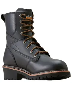 Ariat Men's 8" Logger Shock Shield Waterproof Work Boot Soft Toe - 10050842