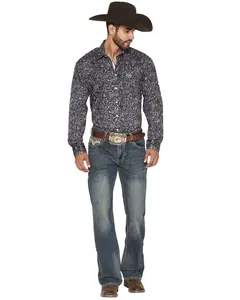 Rock & Roll Denim Men's And Double Barrel Reflex Medium Wash Bootcut Stretch - Bm0dd08004