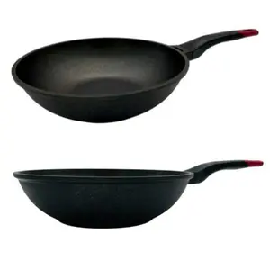 Neware MARBLE WOK available in 2 sizes/ Cazo chino para saltear WOK 2 tamaños disponibles