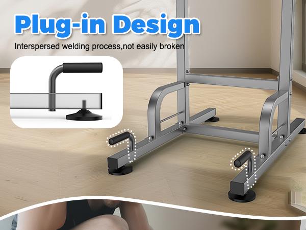 Relife Sports Power Tower Pull Up Bar Station Workout Dip Station for Home Gym Strength Training Fitness Equipment Newer Version