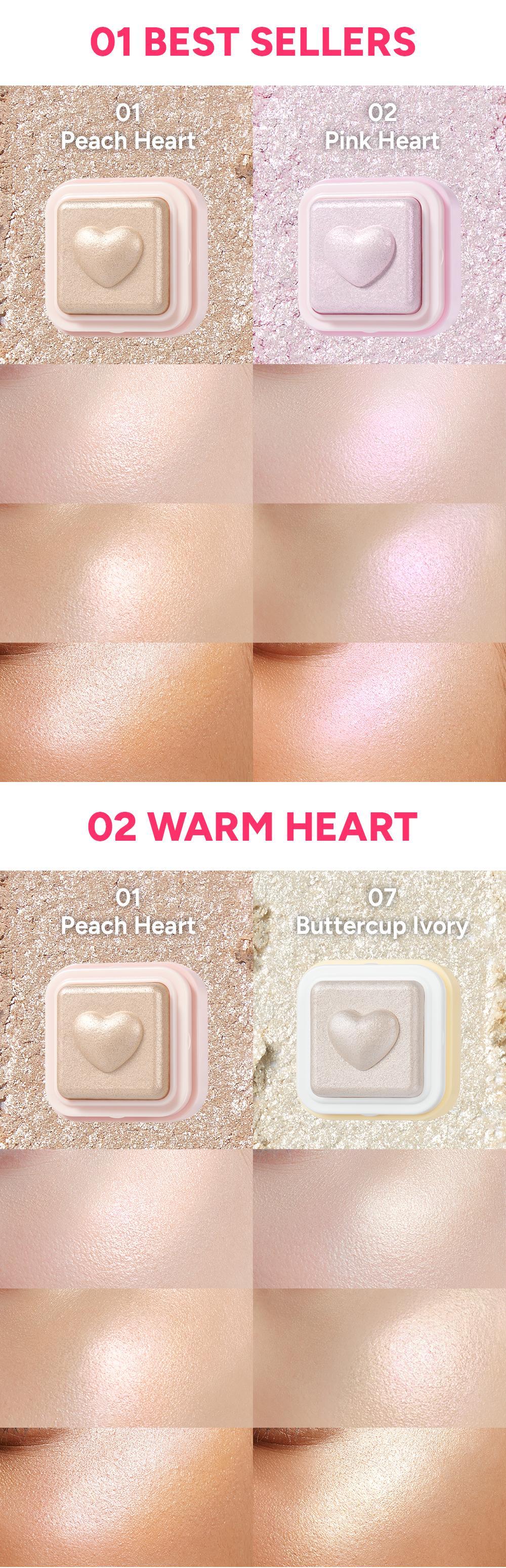 Colorgram Heartlighter Duo | Milk Bling Soft Glow Highlighter Set Colorgram Heartlighter Duo | Milk Bling Soft Glow Highlighter Set
