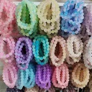 9/18pcs Mix Elegant Boho Chic Handmade Beaded - Vibrant, Colorful Glass Bead, Ideal for Daily Wear & Parties, Fashion Bracelets|Elegant Beadwork|Elastic Bracelet, Beads for Bracelets