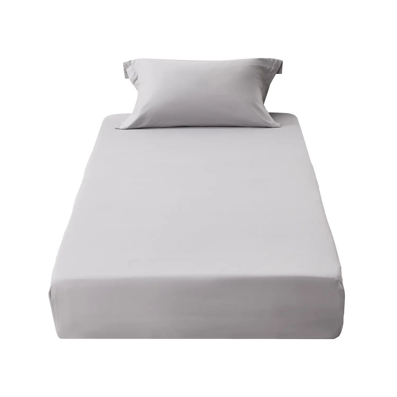 【toolupgrade】VEVOR Twin Size Fitted Sheet Set (2 Pieces), High-Quality Microfibre Sheet with Brushed Side, Wrinkle Resistant, Durable, Breathable, Elastic, Fits 15 in Mattress, Machine Washable