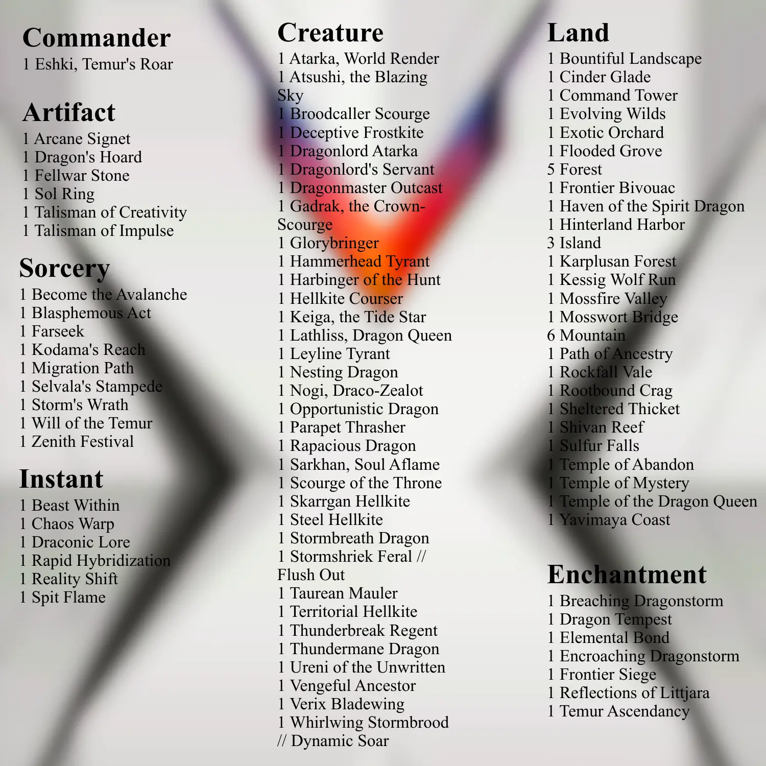 mtg fae dominion card list Wilds of Eldraine Commander Deck