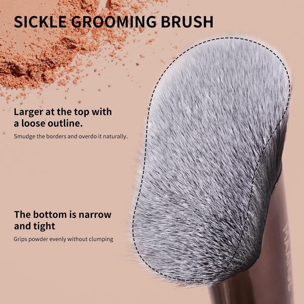 MAANGE Makeup Tool Set Foundation Powder Blush Contour Concealer Eyeshadow Highlight Makeup Brushes Kit Cosmetic Blending Tool with Velvet Bag#Summervibes