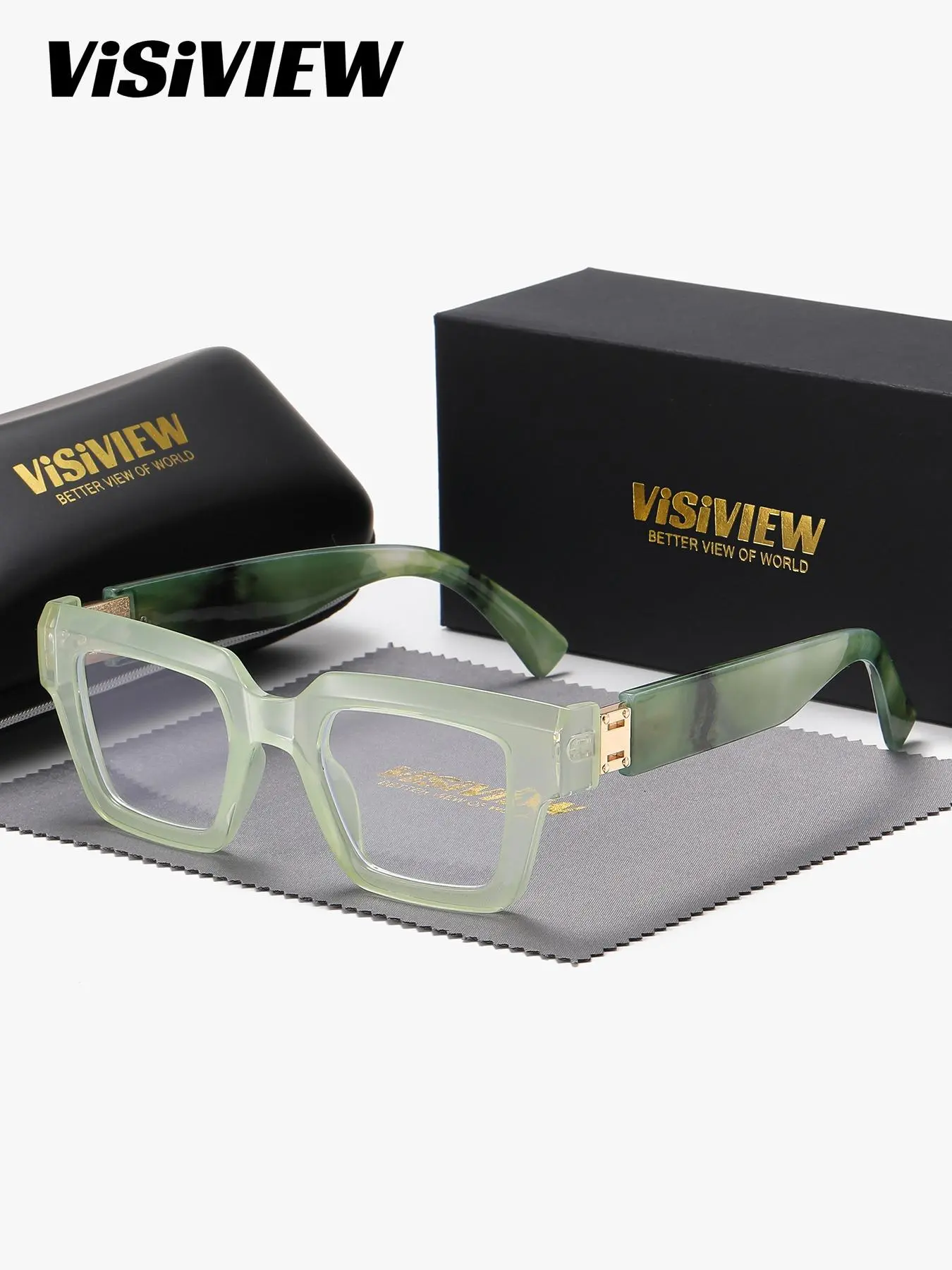 Unisex Stylish Full-frame Glasses, Trendy casual glasses, Trendy Square Frame Anti-blue Light Glasses with Box, Fashion Eyewear Accessories for Outdoor Activities, High Quality Eyewear, Trendy Frames, Stylish Eyeglass, Fashion Eyeglasses