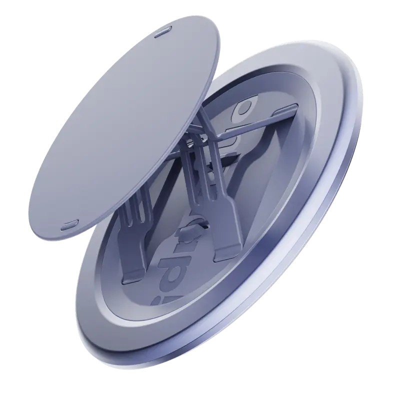 Ohsnap Grip - Modern Magnetic Phone Grip, Stand, & Mount for iPhone & Android 360° Rotation Kickstand, Adhesive-Free Design