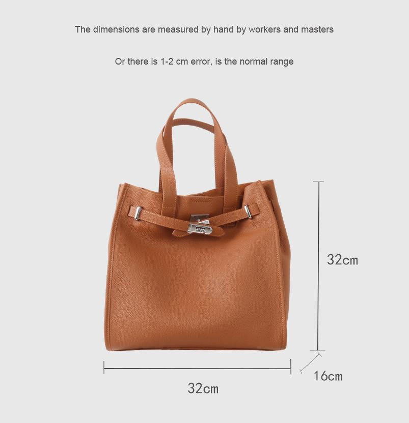 Urban Luxe Genuine Leather Power Tote with Silver-Tone Hardware Women's Shoulder Bag Elegant Durable Everyday Use Spacious Handbag Casual Trendy Purse, Everyday Bag,summervibes