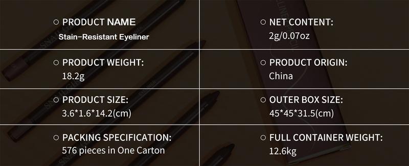 Waterproof Eyeliner Pencil - Long-lasting, Sweat-proof, Smudge-proof & Transfer-resistant - Cream Mousse Texture - Intensifies Eye Color - Doesn't Easily Flake or Clump