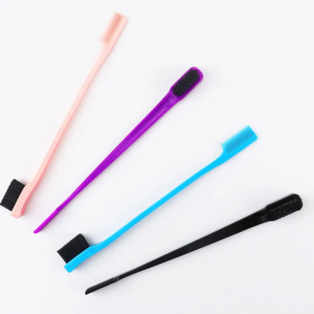 1 Piece Dual-Headed Eyebrow Brush with Angled Tip & Spoolie, Multi-Purpose Makeup Tool for Defining & Blending, Practical Accessory Gift, Makeup Tools Gift