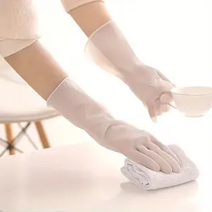 [4-Pack Thickened PVC Gloves] Thickened & Durable PVC Household Gloves | Multi-Purpose Cleaning Gloves for Kitchen, Bathroom, Toilet, Living Room & Outdoor Use | Waterproof