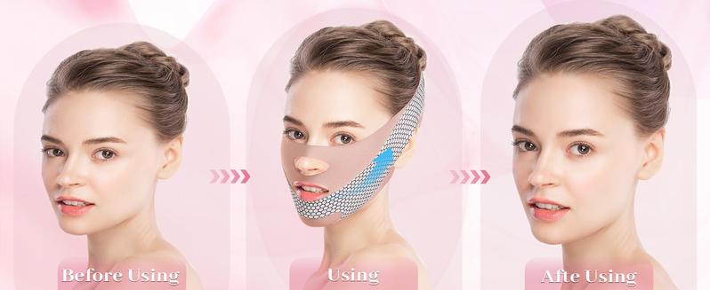 Adjustable V Line Sleep Strap: Prevents Mouth Breathing & Tightens Jawline – Overnight Face Slimming Mask for Contouring and Nasal Breathing Support（ From chin to the top of the head: 23-26.5 inches）