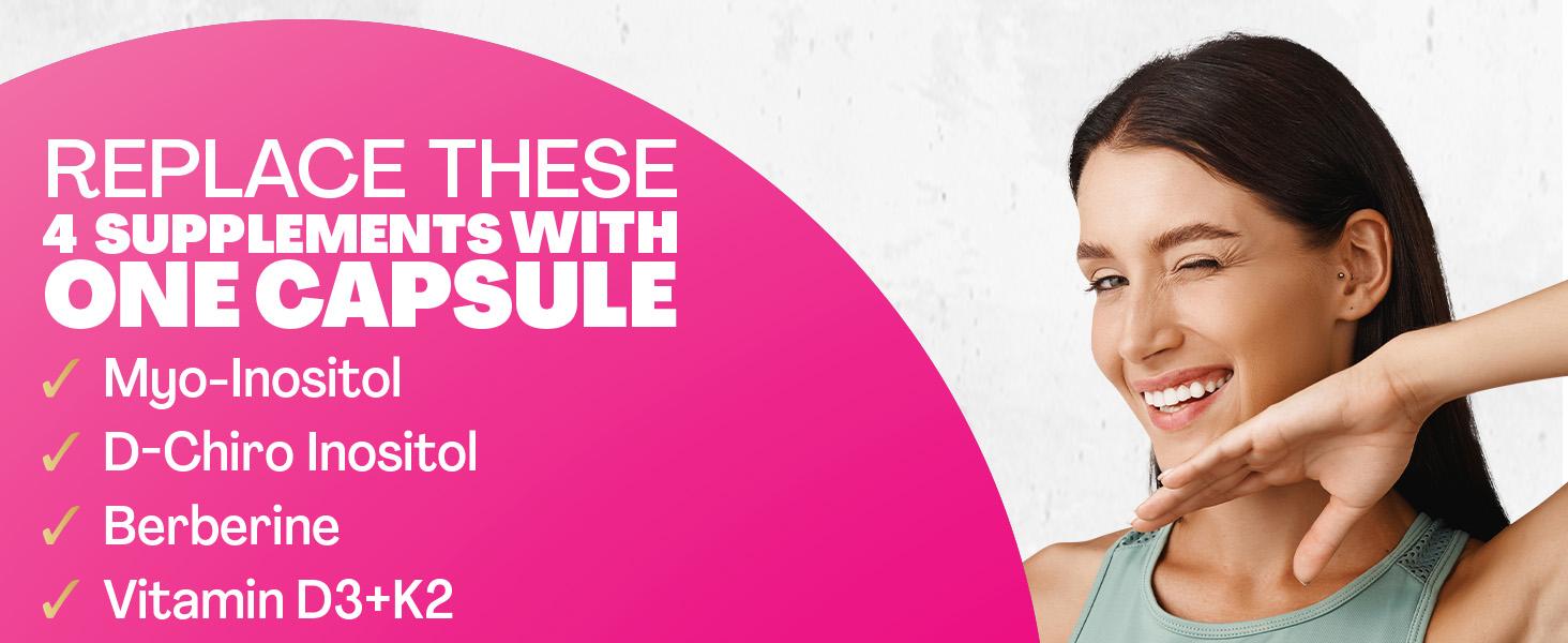 Smooth Cycle Set - Women's Hormonal Balance Supplement - Zoyava Iconic-Iron & Myo-Inositol Combo with Extra Strength Ingredients - Made in USA - (2 Months Supply)