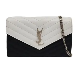 Pre-owned Yves Saint Laurent leather Shoulder Bags YSL Monogram WOC