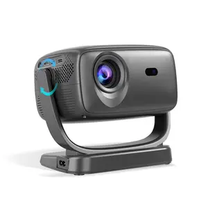 Full HD 1080P 180° Rotatable Portable Mini Projector,Movie Projector for Indoor Outdoor Use,Wi-Fi 6 & Bluetooth 5.2,Auto Keystone & Electric Focus for Home Theater