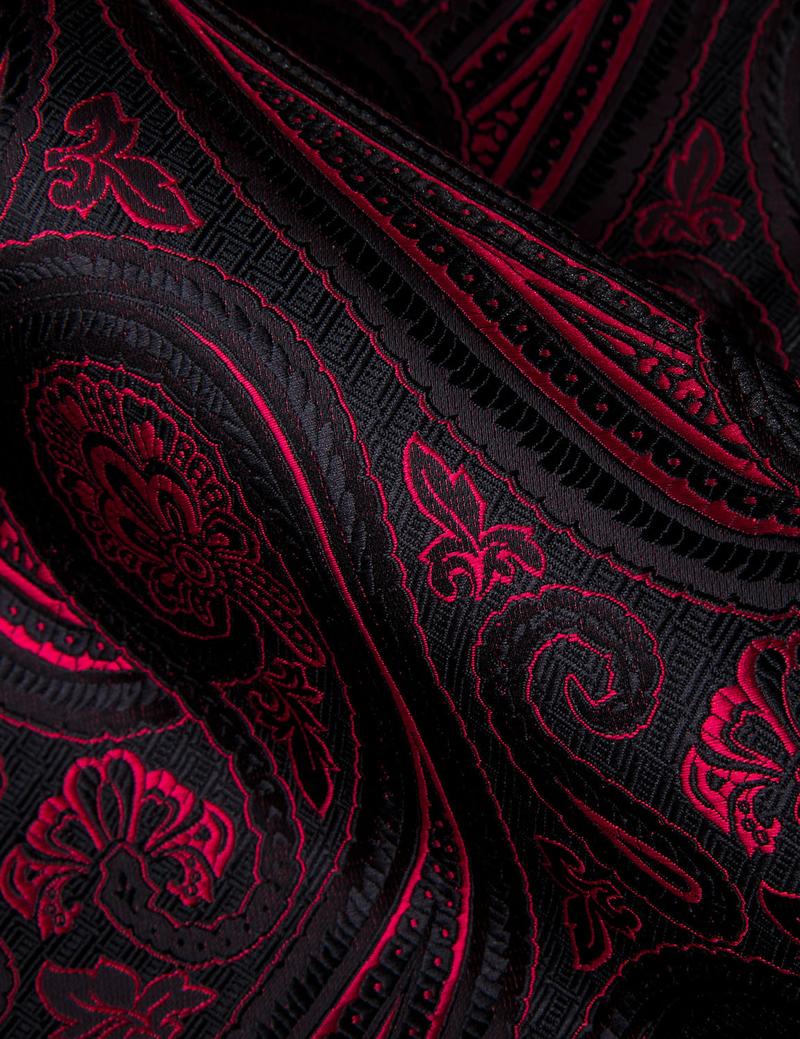 AILISUS Paisley Short-Sleeve Men's Shirt Floral Jacquard Regular Fit Casual Button Down Menswear For Wedding Party