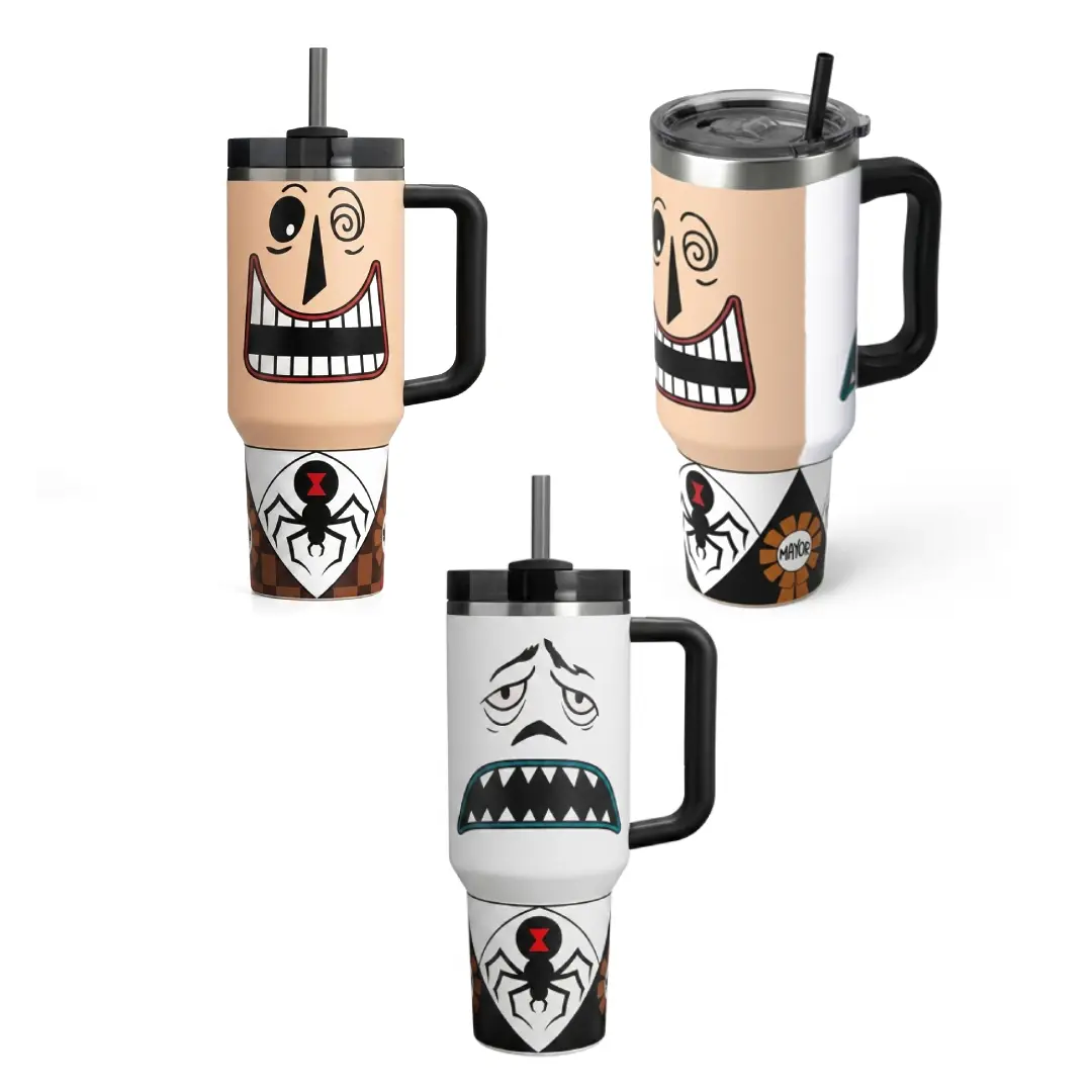 Retro Mayor Halloween Tumbler 40oz Handle Cup, Travel Tumbler with Handle 40oz, Drinkware Gift, Tiktok Shop