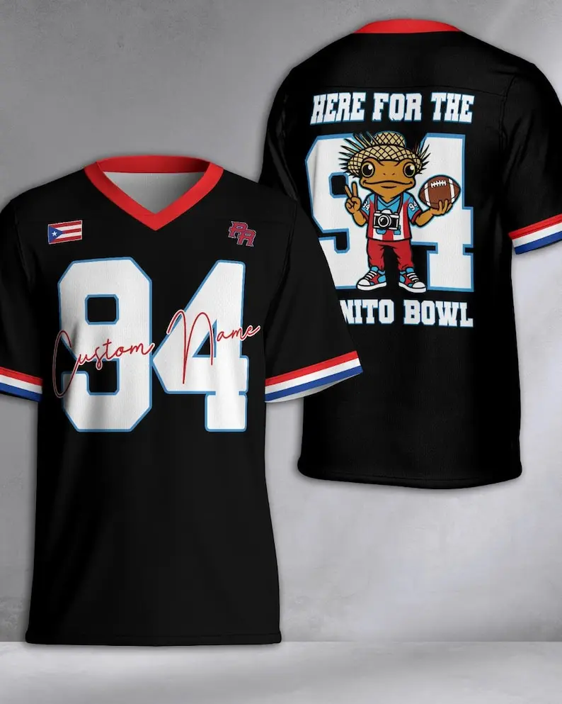 Custom Team Benito Football Jersey, Boricua Game Day Outfit