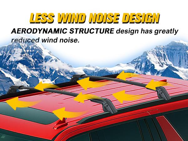 Nilight Roof Rack Cross Bars Compatible with Chevrolet Tahoe Suburban GMC Yukon Cadillac Escalade 2021 22 23 2024, Adjustable Aluminum Car Crossbars for Cargo Carrier Luggage Box Kayak Tent Snowboard