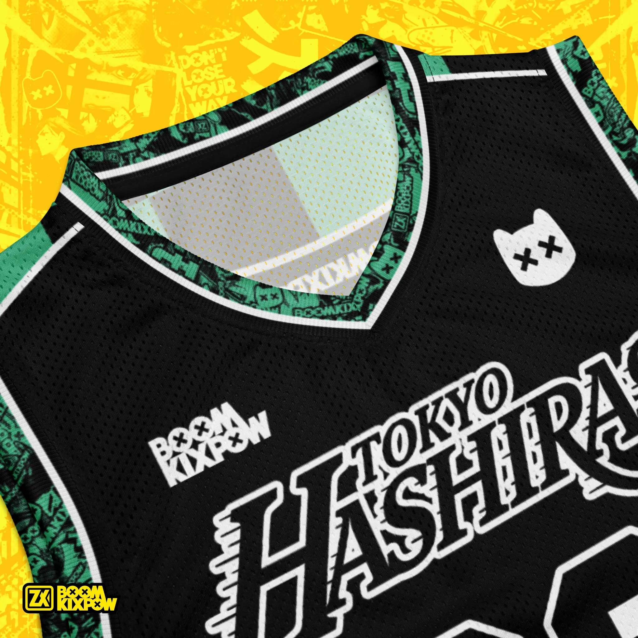 Tokyo Hashiras Basketball Jerseys - Green - Anime Sport Jersey