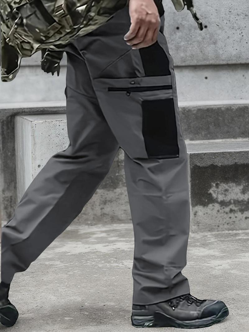 HOMUG Men's Solid Color Tactical Work Pants,230g/m² new fabric,with Multiple Pockets and Zipper Closures, Durable Outdoor Training Pants, Available in Multiple Colors, Fishing, outdoor activities, work, hiking, camping,Suitable for Spring and Autumn Wear. HOMUG Men's Solid Color Tactical Work Pants,230g/m² new fabric,with Multiple Pockets and Zipper Closures, Durable Outdoor Training Pants, Available in Multiple Colors, Fishing, outdoor activities, work, hiking, camping,Suitable for Spring and Autumn Wear.
