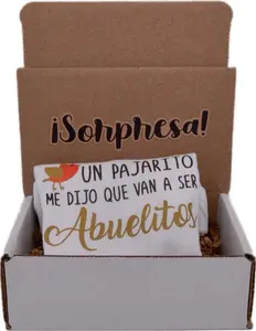 Pregnancy Announcement box in Spanish