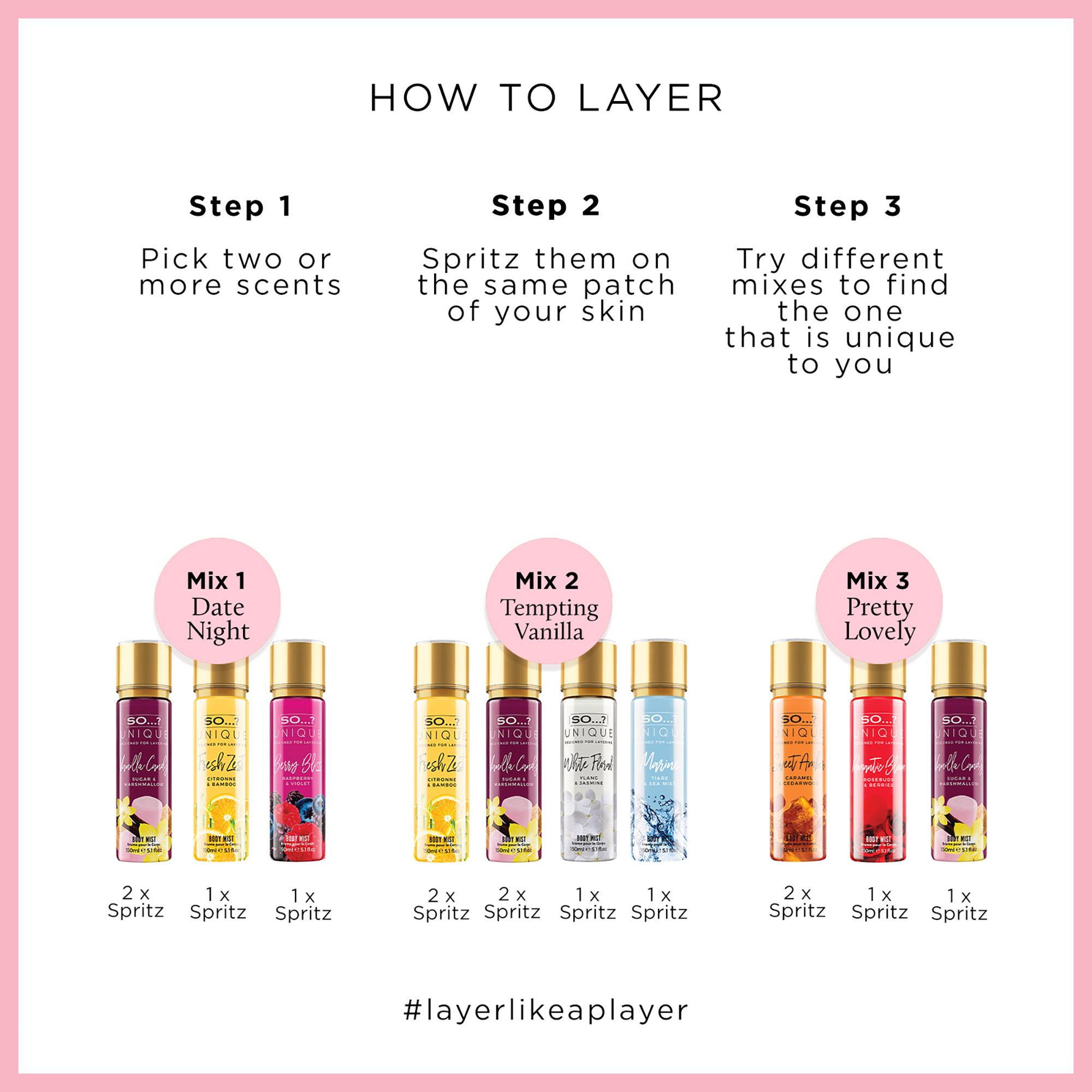 SO...? Unique 4PCS Body Mist Set - Vegan Cruelty-Free Perfumes for Women - Vanilla Candy, Sweet Pea, Truffle Cream, Cashmere - 650 to 1000 Sprays - Long Lasting Eau de Parfum Gift Set Long-Lasting Women's Floral-Fruity Perfume Set SO...? Unique 4PCS Body Mist Set - Vegan Cruelty-Free Perfumes for Women - Vanilla Candy, Sweet Pea, Truffle Cream, Cashmere - 650 to 1000 Sprays - Long Lasting Eau de Parfum Gift Set Long-Lasting Women's Floral-Fruity Perfume Set