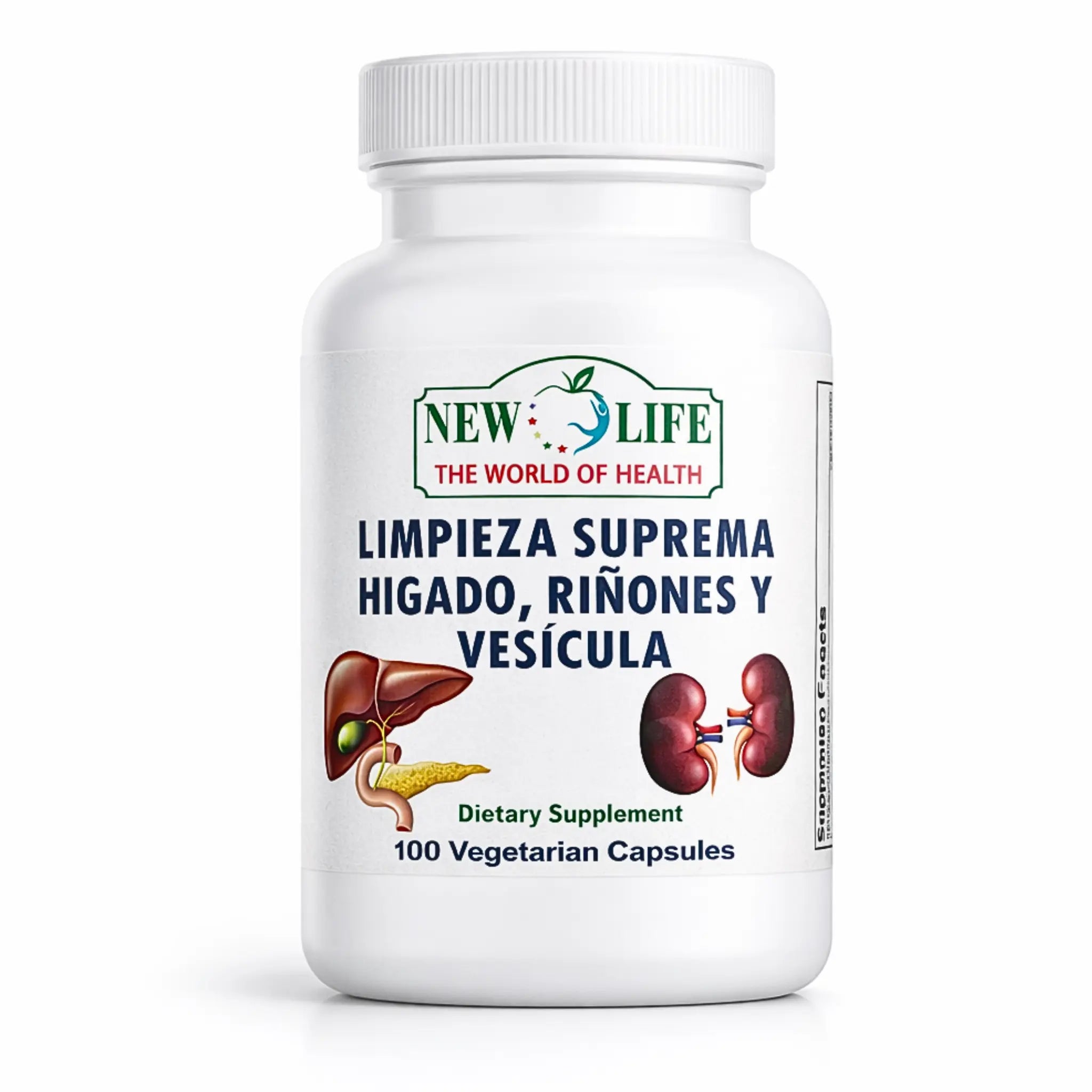 New Life Limpieza Suprema Hígado Riñones y Vesícula, Dandelion Root & Milk Thistle, 100 Veg Capsules Dietary Supplement