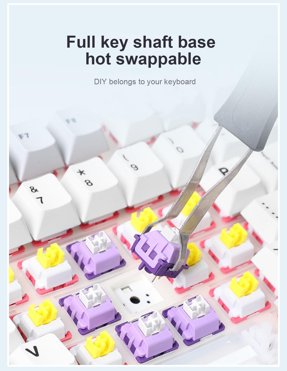 AULA F99 Wireless Mechanical Gaming Keyboard, Numpad Tri-Modes 2.4G Bluetooth Compatible Hot Swappable Custom Keyboard, Pre-lubed Linear Switches, Gasket Structure, RGB Rainbow Backlit Keyboard for Office Computer Creamy Keyboard TikTokShopfalldealsforyou AULA F99 Wireless Mechanical Gaming Keyboard, Numpad Tri-Modes 2.4G Bluetooth Compatible Hot Swappable Custom Keyboard, Pre-lubed Linear Switches, Gasket Structure, RGB Rainbow Backlit Keyboard for Office Computer Creamy Keyboard TikTokShopfalldealsforyou