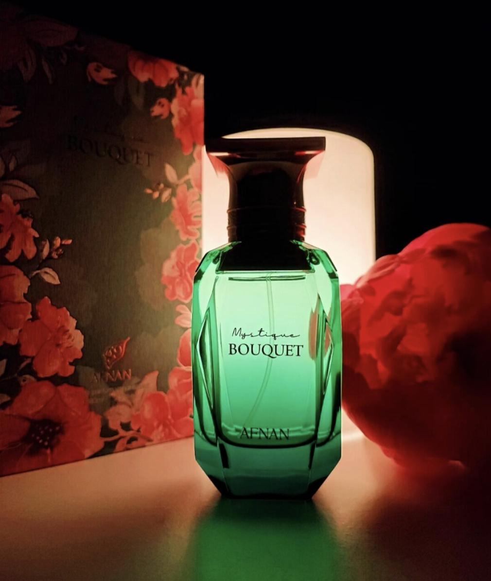 Afnan Mystique Bouquet Eau de Parfum Spray for Women, 2.7 oz - Blend of Woody, Saffron and Bergamot Notes, and Earthy Base Afnan Mystique Bouquet Eau de Parfum Spray for Women, 2.7 oz - Blend of Woody, Saffron and Bergamot Notes, and Earthy Base