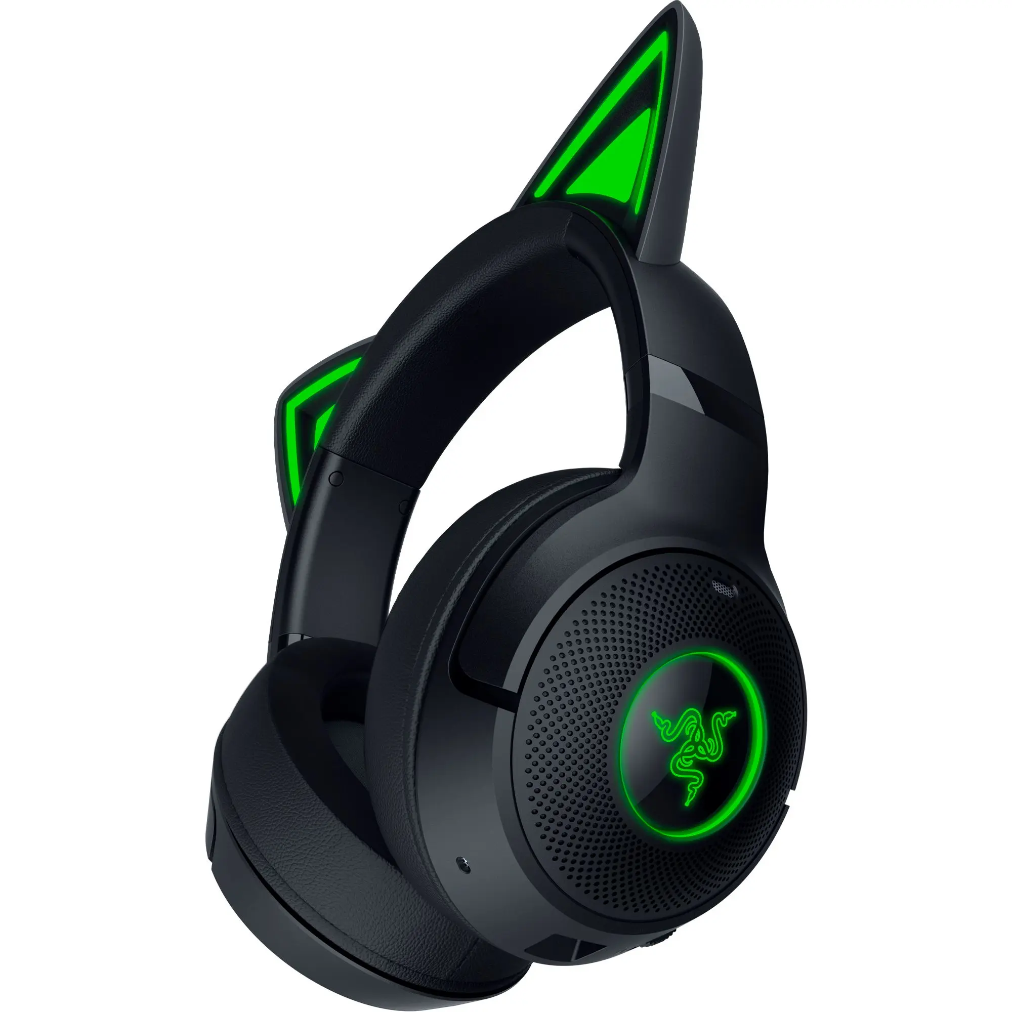 Razer Kraken Kitty V2 BT Wireless Bluetooth Gaming Headset with Kitty Ears, Gaming Headphones with Mic, Computer Headset, Faux Leather, Clearer Voice Mic, RGB Lighting