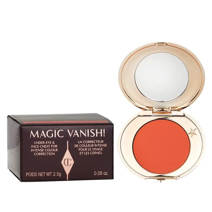 Charlotte Tilbury Magic Vanish Compact Brightening Colour Corrector Concealer - #3 Tan, for Flawless, Smooth Complexion, Cosmetic, Makeup