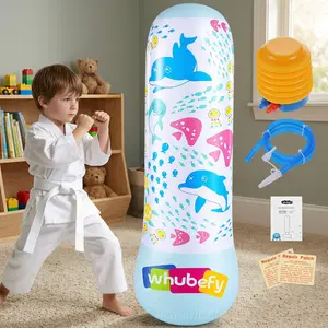 AKEYDIY Kids Inflatable Punching Bag,Includes Foot Pump, Durable PVC Material, Easy to Inflate, Suitable for Ages 3+, Perfect for Indoor & Outdoor Use, Promotes Active Growth, Ideal Birthday Gift for Children, Easter gift