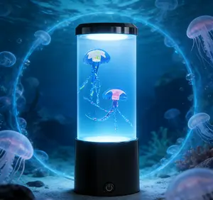 Edier 7-Color Setting Jellyfish Tank Lamp - Perfect Home Office Decoration & Ideal Gift for Children - Enhances Aesthetics in Any Room