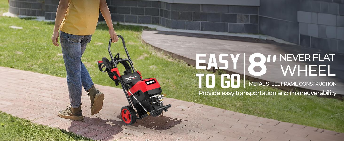 PowerSmart 80V Electric Cordless Pressure Washer, Up to 2600PSI, 1.2GPM, 5-in-1 Nozzle, 1.5L Onboard Soap Tank, Electric Power Washer with 6.0AH Battery and Charger for Decks, Cars, Fences, and Cleaning,Car Wash,Safe Operation(HB2840) PowerSmart 80V Electric Cordless Pressure Washer, Up to 2600PSI, 1.2GPM, 5-in-1 Nozzle, 1.5L Onboard Soap Tank, Electric Power Washer with 6.0AH Battery and Charger for Decks, Cars, Fences, and Cleaning,Car Wash,Safe Operation(HB2840)