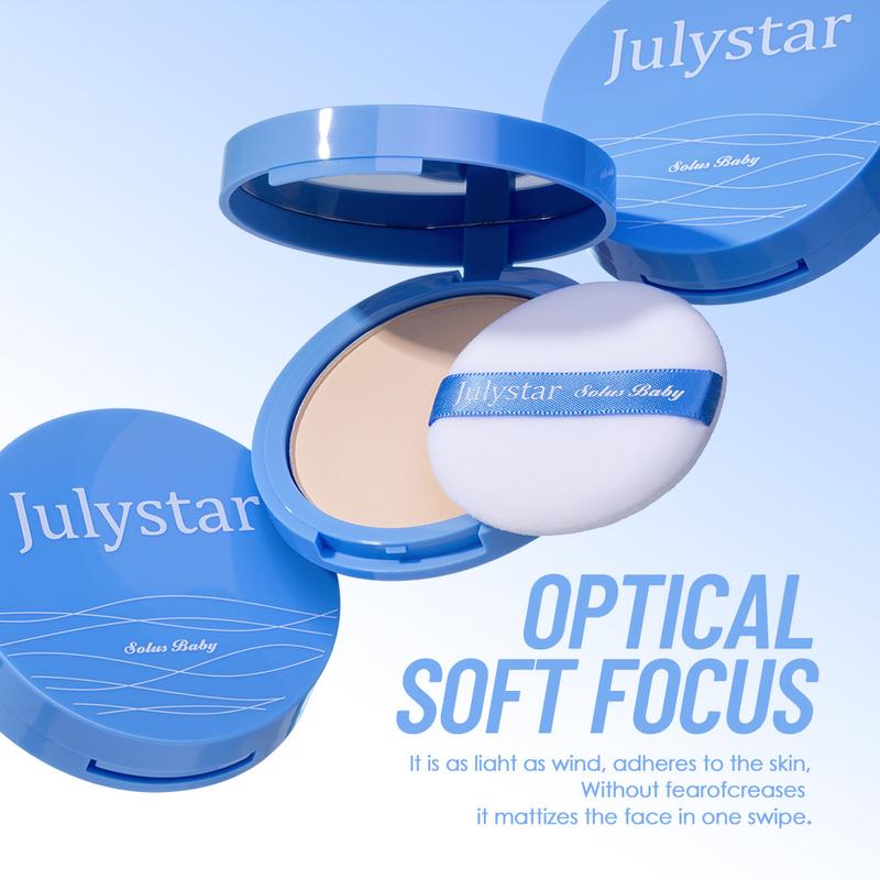 Summer Oil-Control Pressed Powder for Natural Matte Finish, Waterproof Setting Makeup Powder for Long-Lasting Smooth Complexion & Daily Use