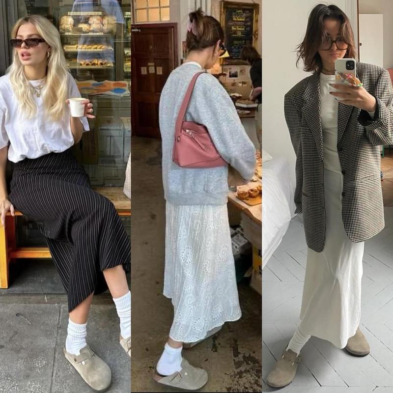 EVELLYHOOTD Women Men Genuine Suede Round Toe Cork Footbed Clogs Potato Shoes Slide Outdoor Gym Shoes with Arch Support Flat Buckle Clogs Retro Fashion Walking Shoes Slippers 【Wide Feet PLS SIZE UP 】 EVELLYHOOTD Women Men Genuine Suede Round Toe Cork Footbed Clogs Potato Shoes Slide Outdoor Gym Shoes with Arch Support Flat Buckle Clogs Retro Fashion Walking Shoes Slippers 【Wide Feet PLS SIZE UP 】