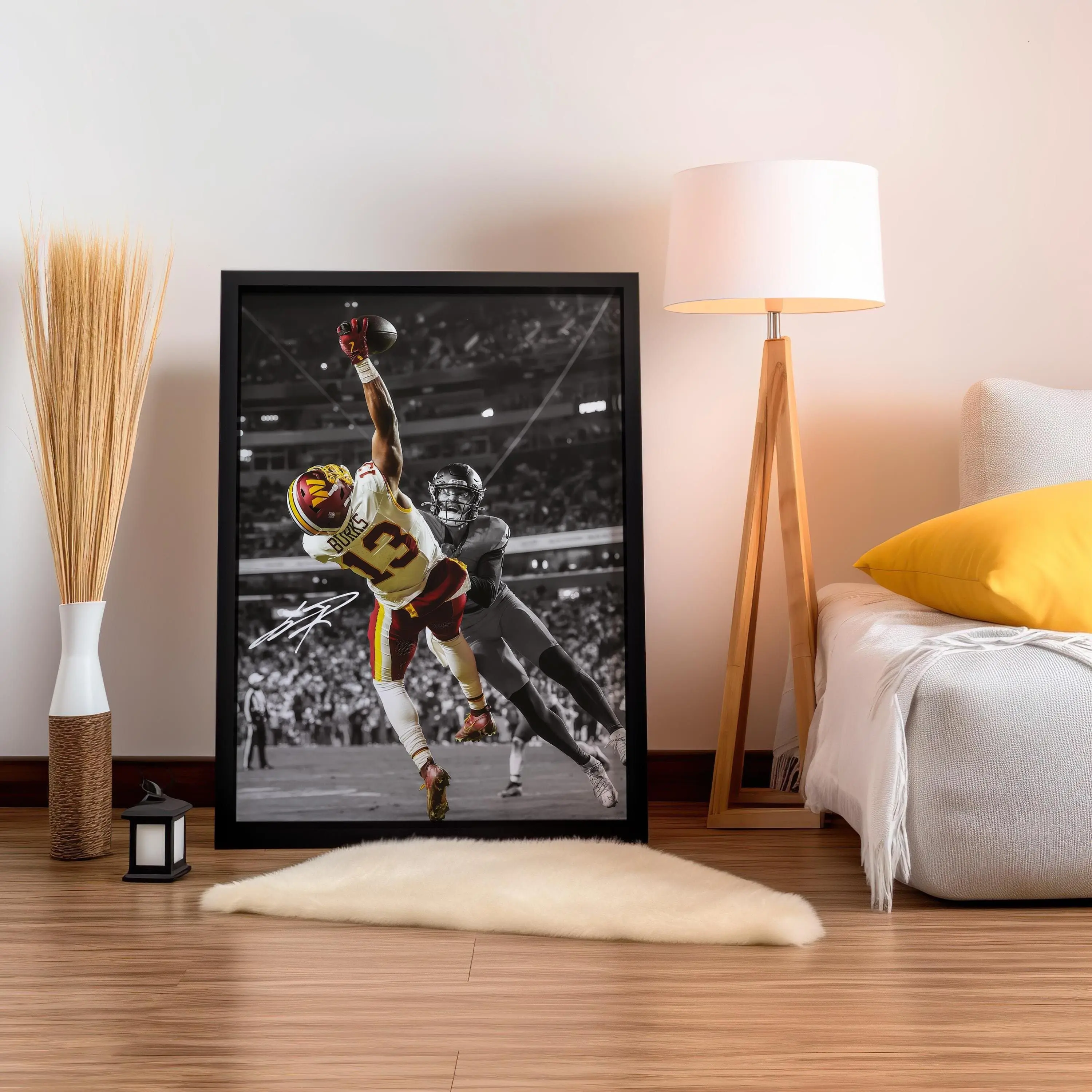 [ SALE UP 45% - UNFRAMED POSTER ] Treylon Burks Poster, Signed Football Poster, Sports Wall Art, Fan Room Decor