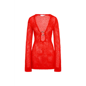 Montego Mini Dress - Chili Pepper Petit Crochet