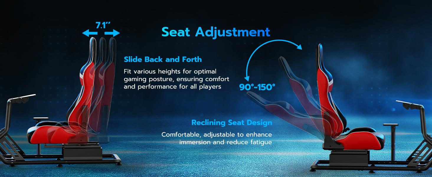 ARES WING Racing Simulator Cockpit with Monitor Mount and Seat Formula and GT Sim Racing Cockpit Compatible with Fanatec Thrustmaster Logitech Moza Racing Games on PS5 PS4 Xbox and PC