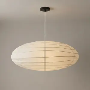 Nogy Paper Lantern ( No Bulb INCLUDED) • Japanese Pendant Lamp • Ceiling Paper Lamp Shade • White Paper Lantern (Ceiling)