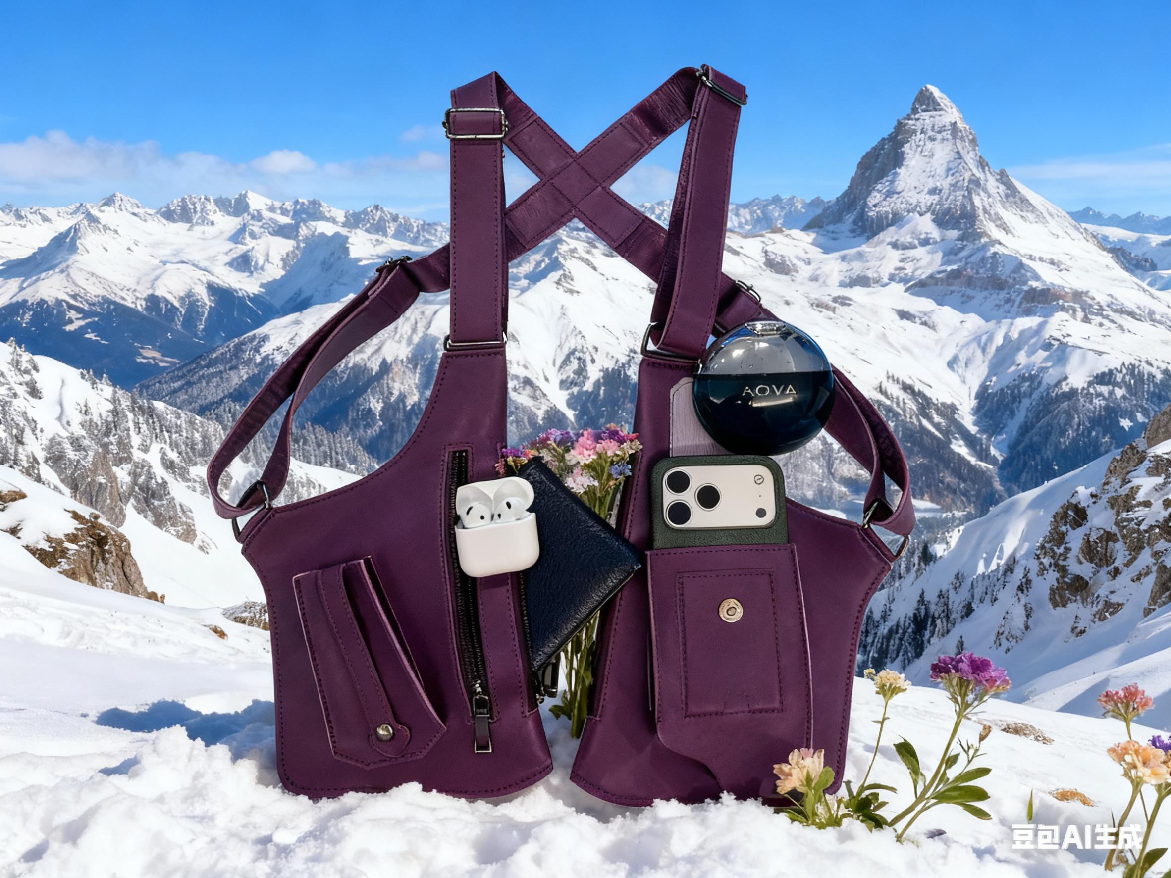 This adjustable premium leather underarm bag features a hidden security pocket for storing your phone and outdoor gear, making it ideal for cycling, hiking, and running.