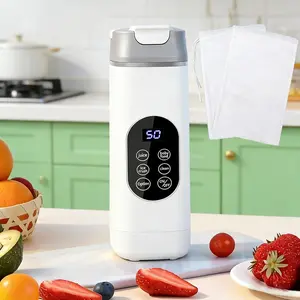 UOYGAO Portable Juicer Blender 420ml Wireless Electric Juicer for Fresh Juice Milkshakes & Smoothies White Compact & Convenient for Home Travel