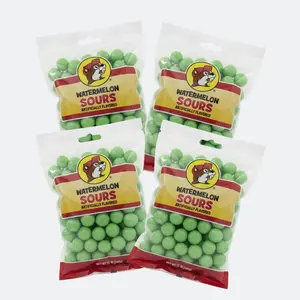 Buc-ee's Watermelon Sours Chewy Gummy Candy with Zesty Sour Edge & Juicy Watermelon Flavor Perfect for Snacking & Party Favors US - Sweet, Fruit