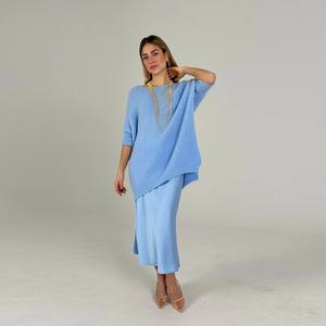 Joyfunear Ladies Knitted Sweater and Fishtail Skirt Suit Elegant Ladies Wear Party Dress