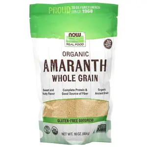 NOW Foods Organic Amaranth, Whole Grain, 16 oz (454 g)