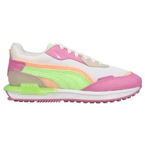 PUMA Womens City Rider Translucent Lace Up Sneakers Shoes Casual - Multi