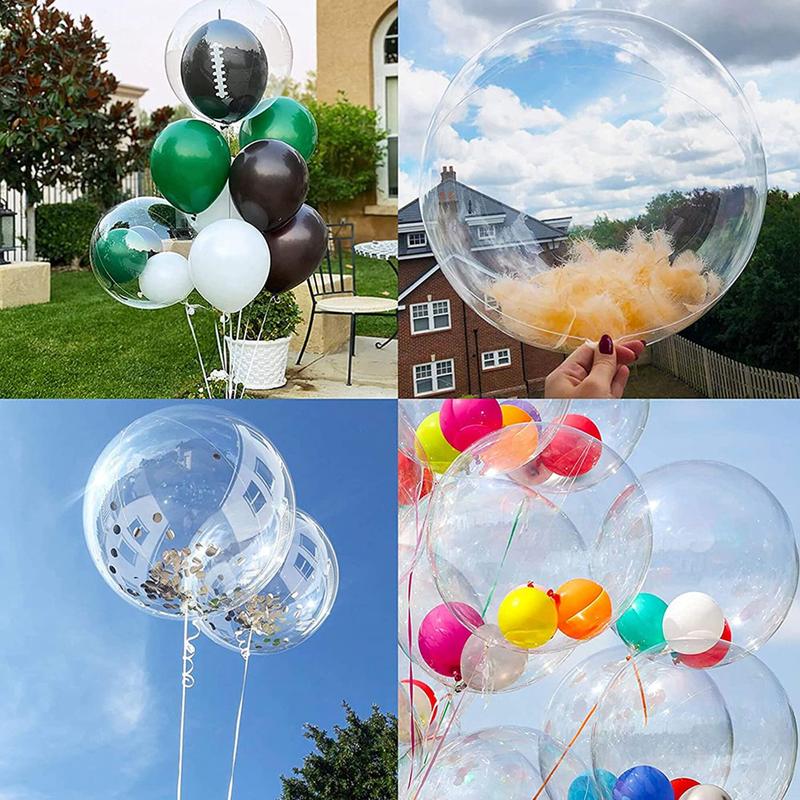 40 Pcs Bobo Balloons Transparent Bubble Bobo Balloon Party Bobo Balloons Clean Bobo Balloons for Christmas Wedding