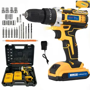 Power Tool Sets,21V Max Cordless Drill Driver Set, 2 Speed, Includes 2 XR 1.3Ah Li-Ion Batteries, Charger,Power Drill Kit ,LED Light,Hand Drill Set for Men & Women,Home Tool Kits for House Repair,Handyman,DIY