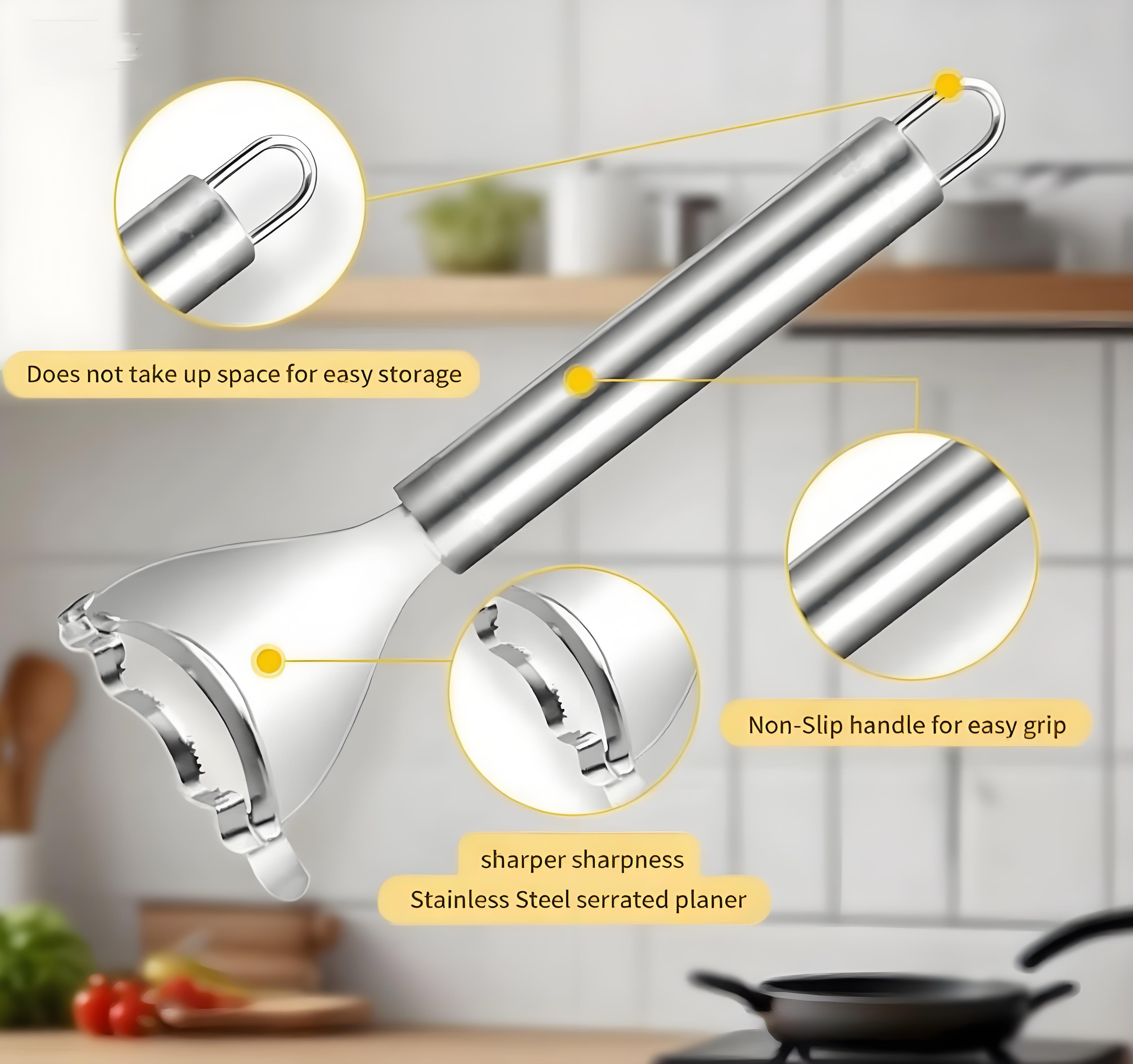 2 Counts Corn Peeler, Stainless Steel Corn Stripper Tool for Efficient Corn Kernel Removal